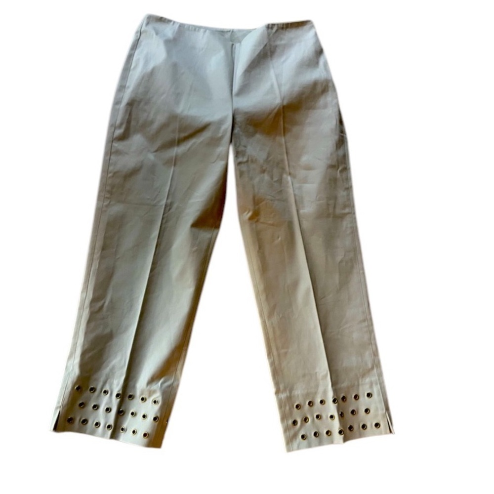 Jones New York signature 6 petite capris NWOT gold accents  at hem - Picture 2 of 10